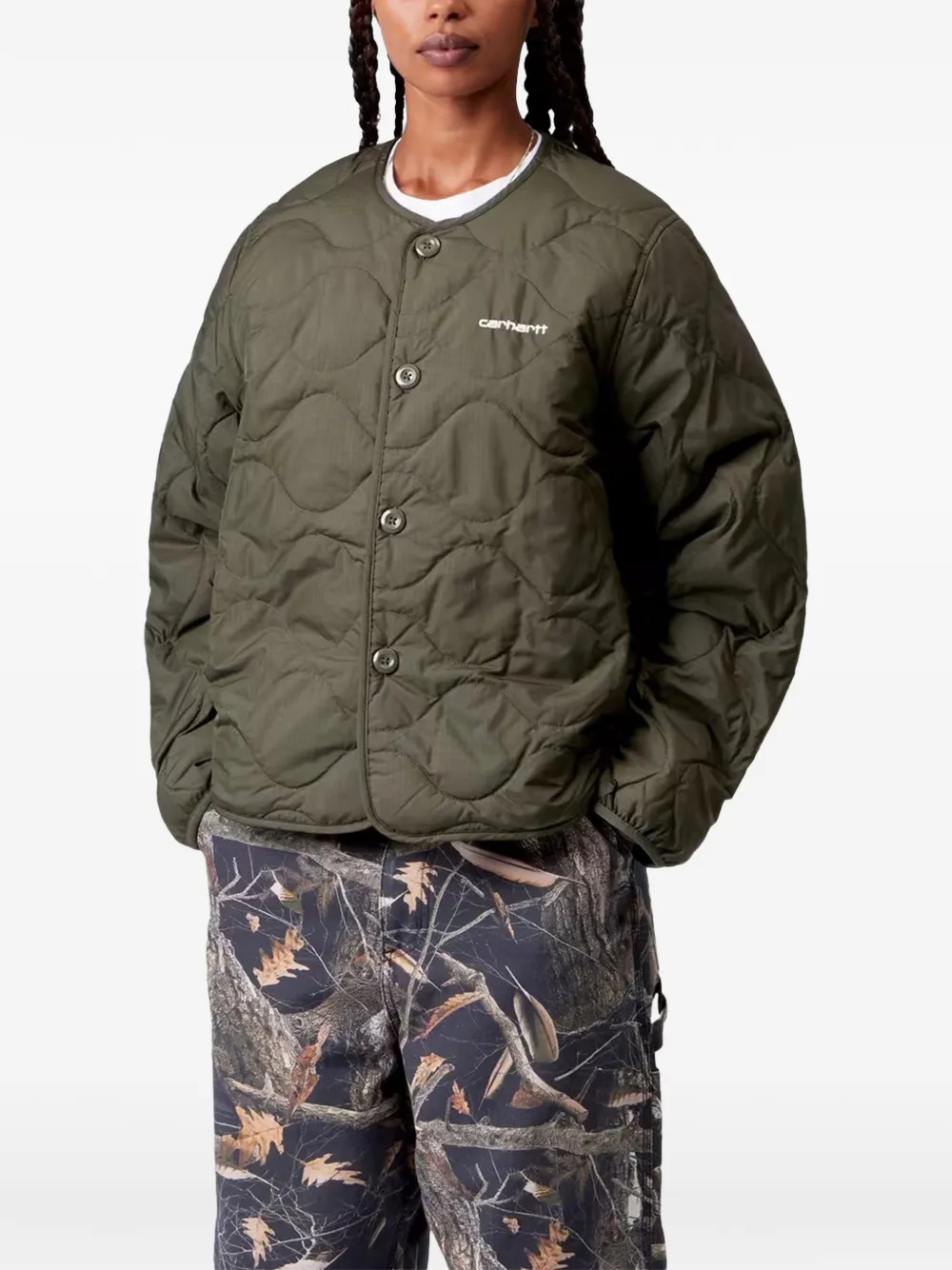 Carhartt WIP Ripstop gewatteerd jack Groen