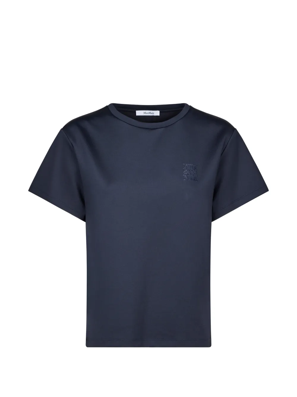 Max Mara logo-embroidered T-shirt - Blu