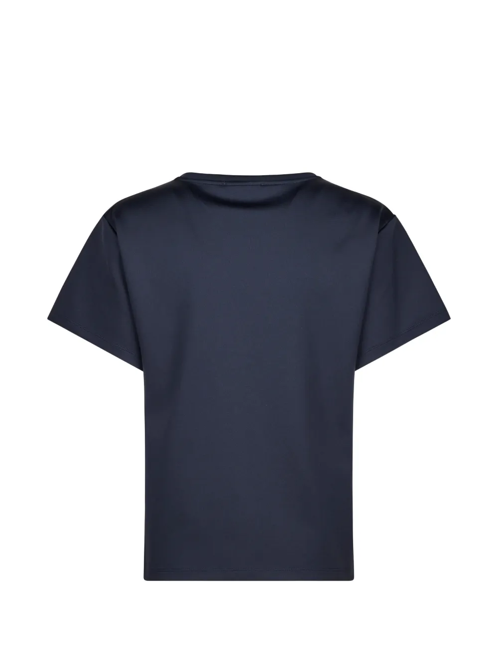 Max Mara T-shirt met geborduurd logo Blauw