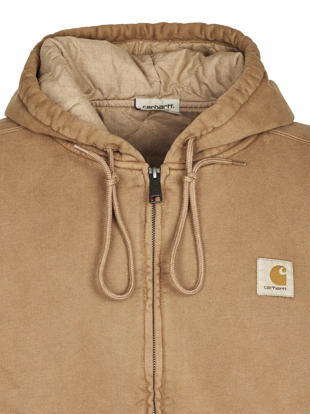 Carhartt WIP Hoodie met logopatch Bruin