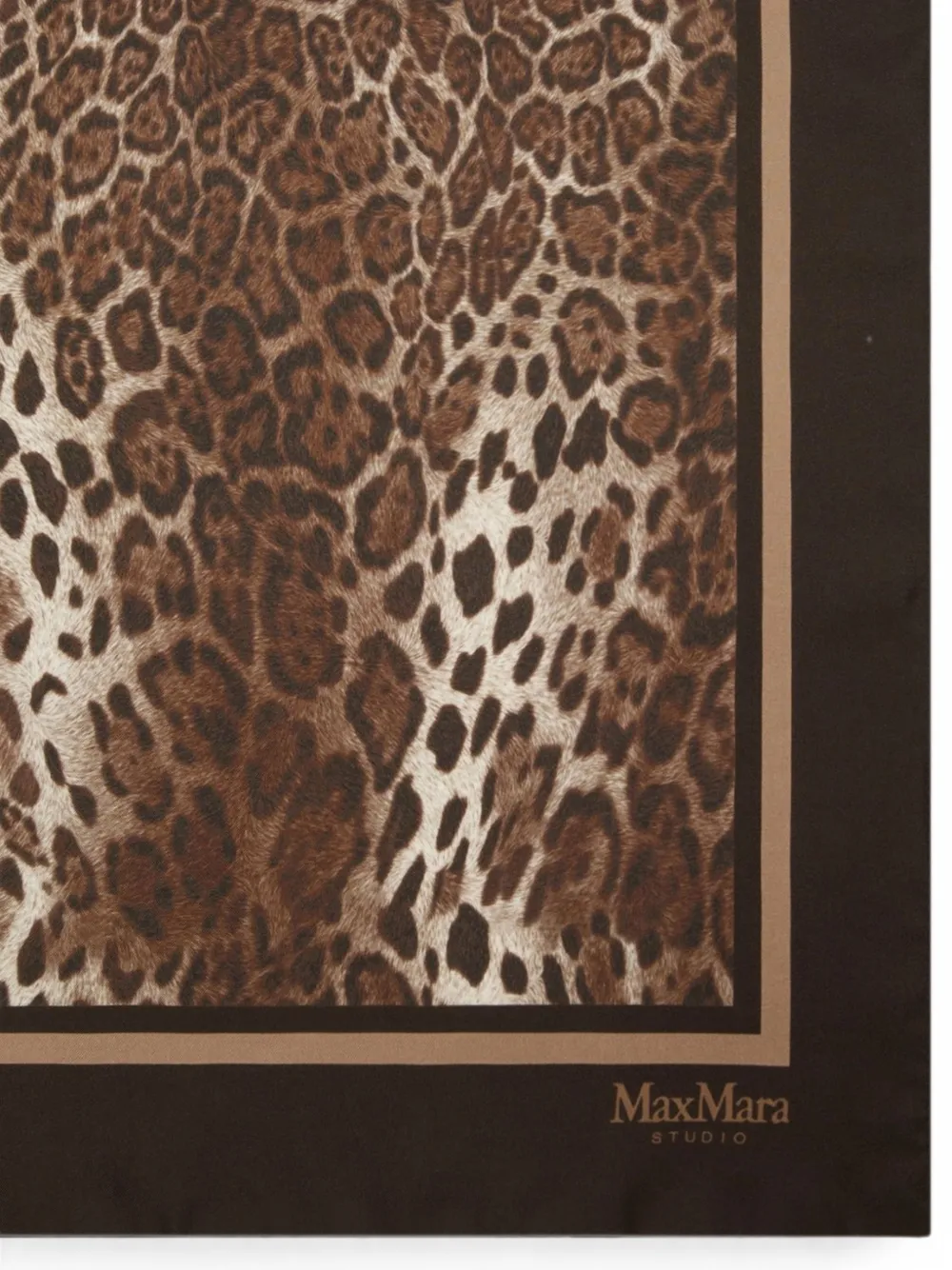Max Mara Sjaal met luipaardprint Bruin