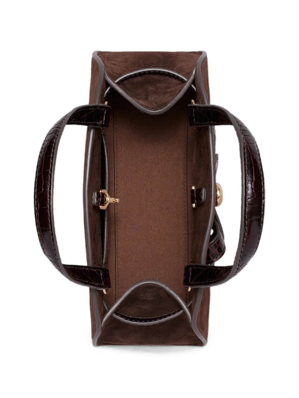 Tory Burch Kleine Romy suède bauletto Bruin
