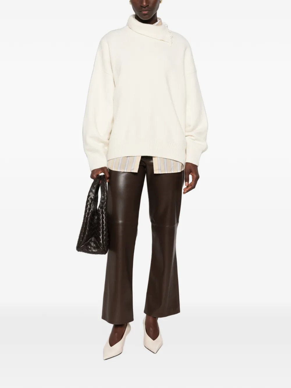 'S Max Mara Broek met naaddetail Bruin
