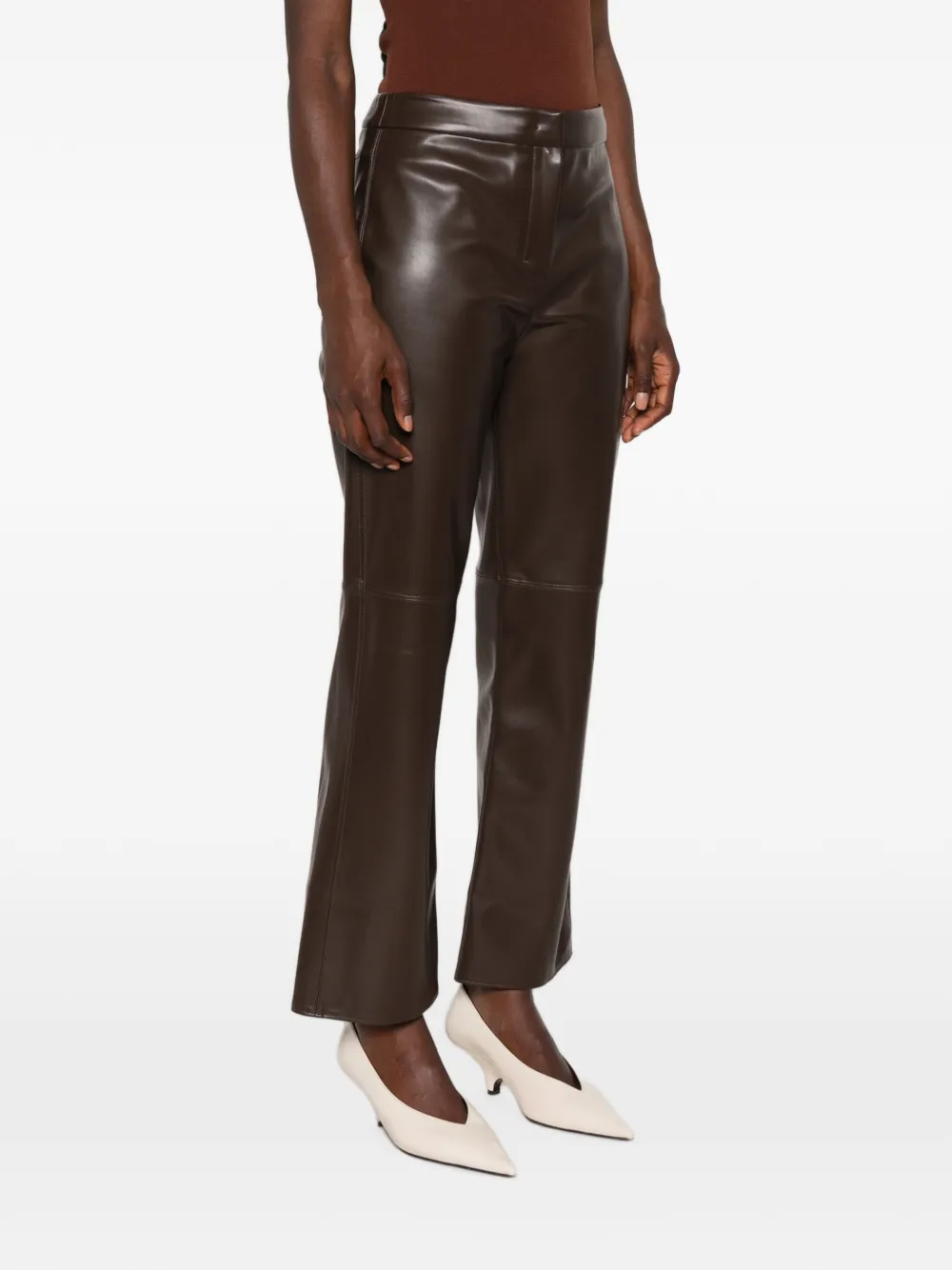 'S Max Mara Broek met naaddetail Bruin