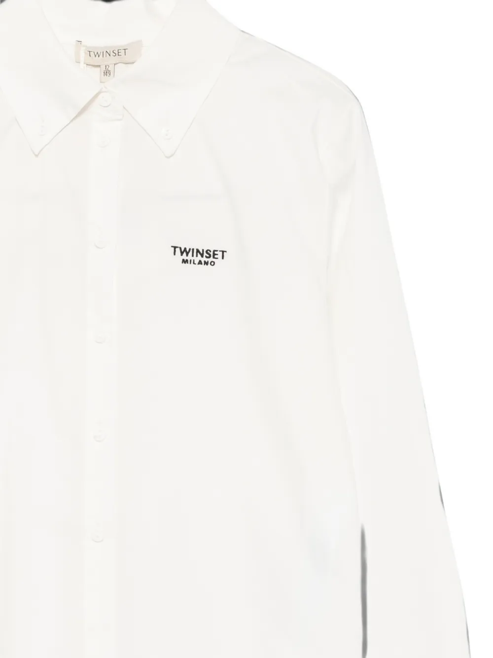 TWINSET Kids poplin shirt with embroidered logo