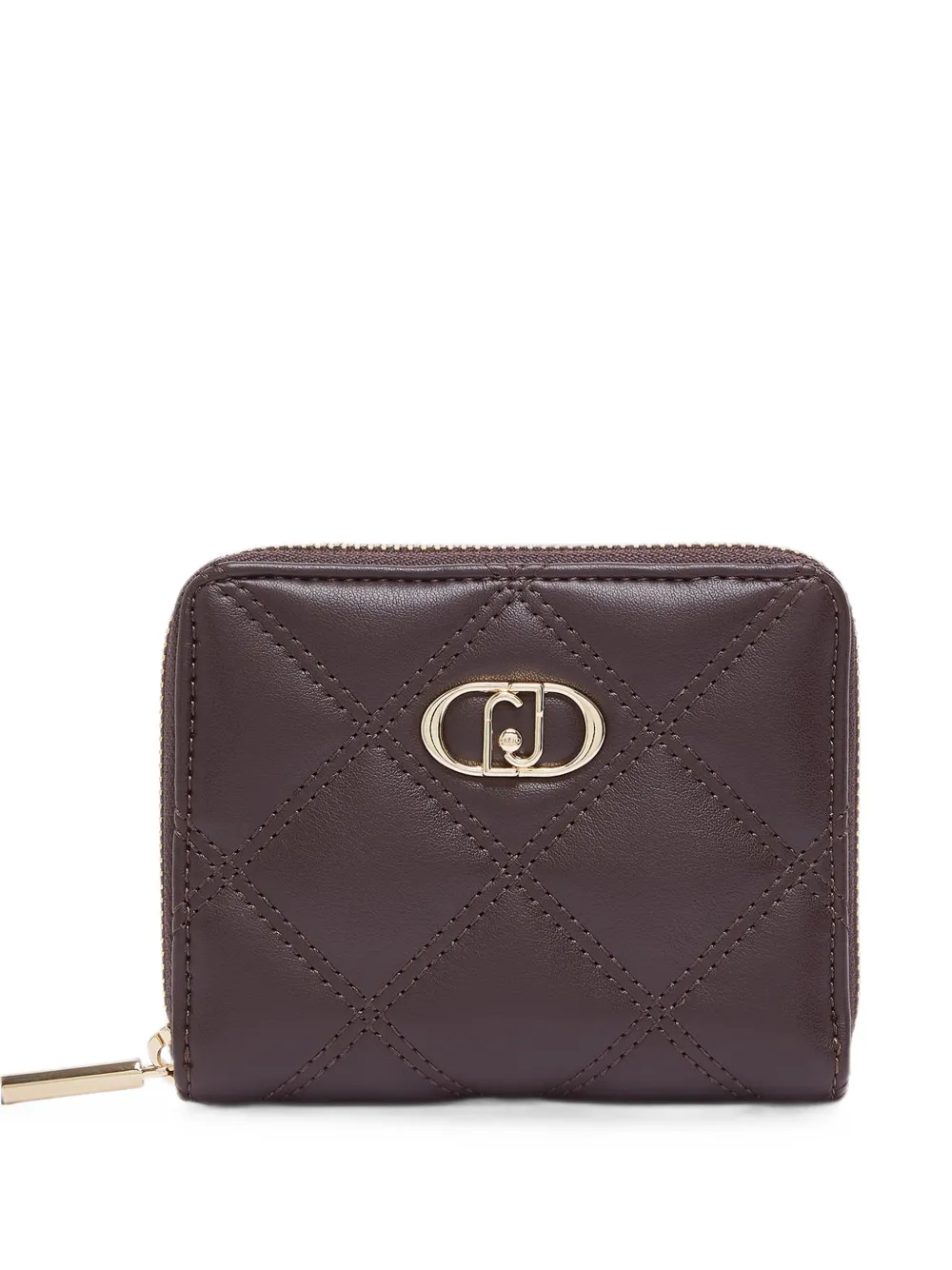 LIU JO small quilted wallet - Marrone