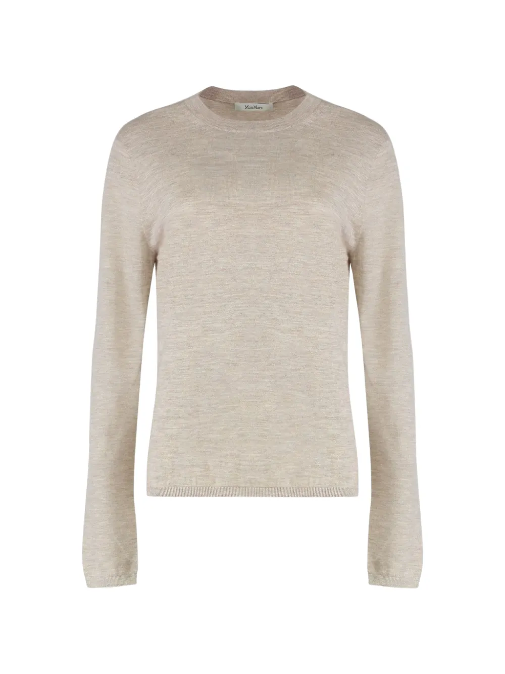 Max Mara fine-knit long-sleeve wool top - Toni neutri