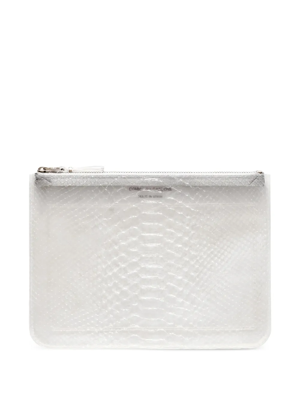 Comme Des Garçons Wallet snakeskin-effect wallet - Bianco