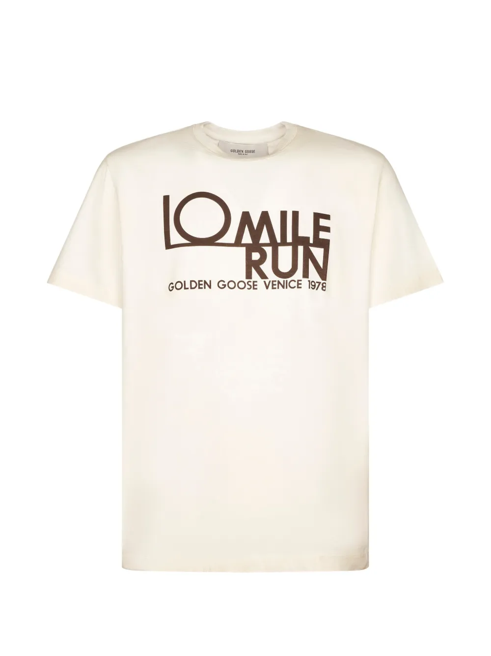 Golden Goose logo-print T-shirt - Nude