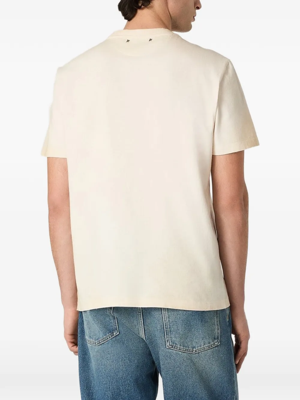 Golden Goose T-shirt met logoprint Beige