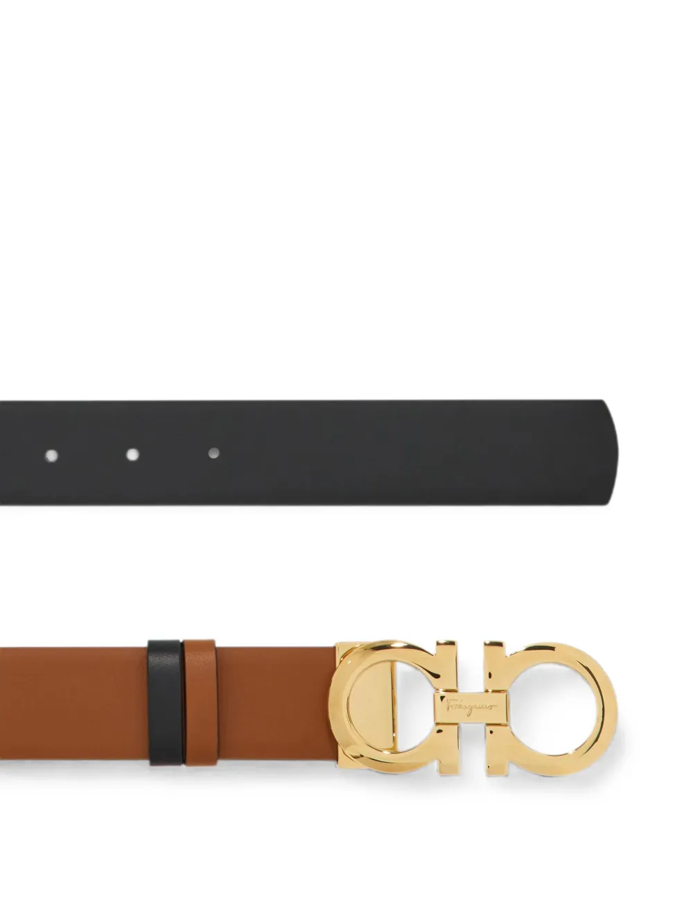 Ferragamo Leren riem Beige