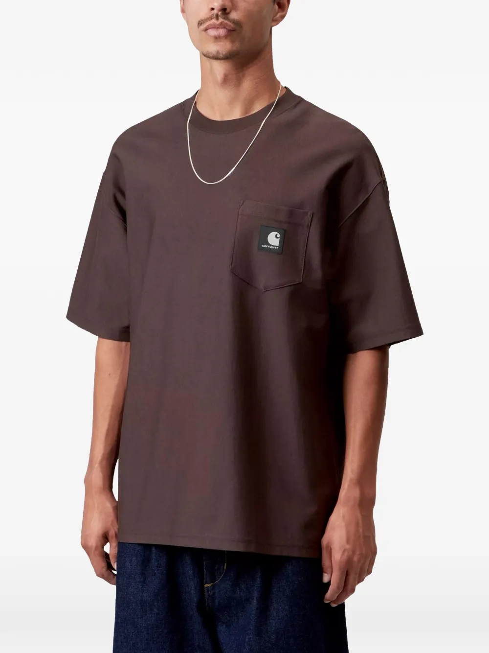 Carhartt WIP OG Loose Pocket katoenen T-shirt Bruin