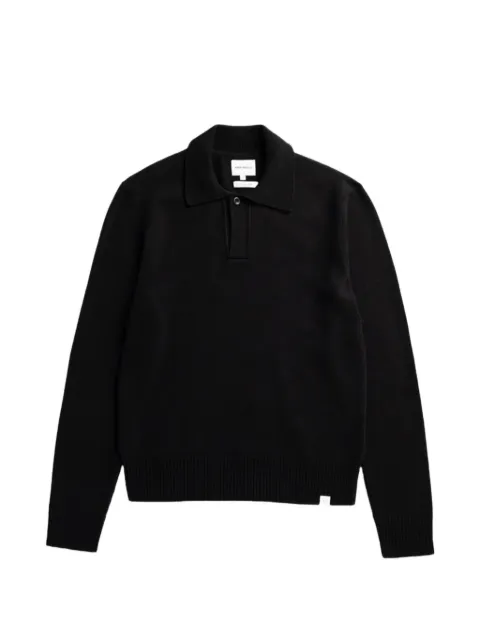Norse Projects knitted long-sleeve polo shirt