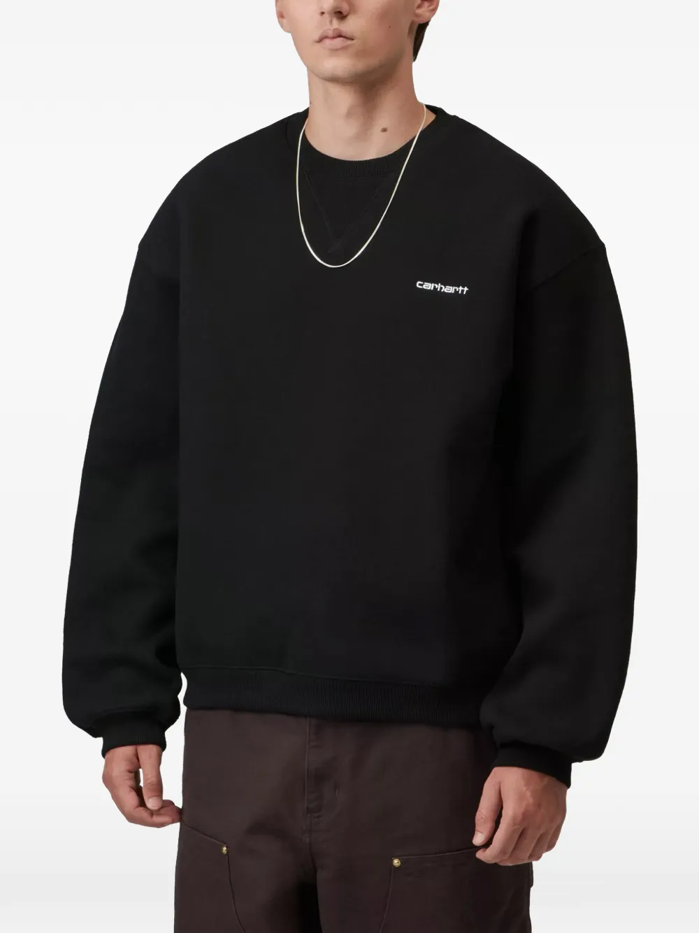 Carhartt WIP Ebbert logo-print sweatshirt Zwart