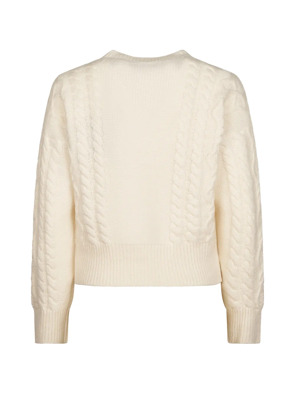 Weekend Max Mara cable-knit wool sweater Beige