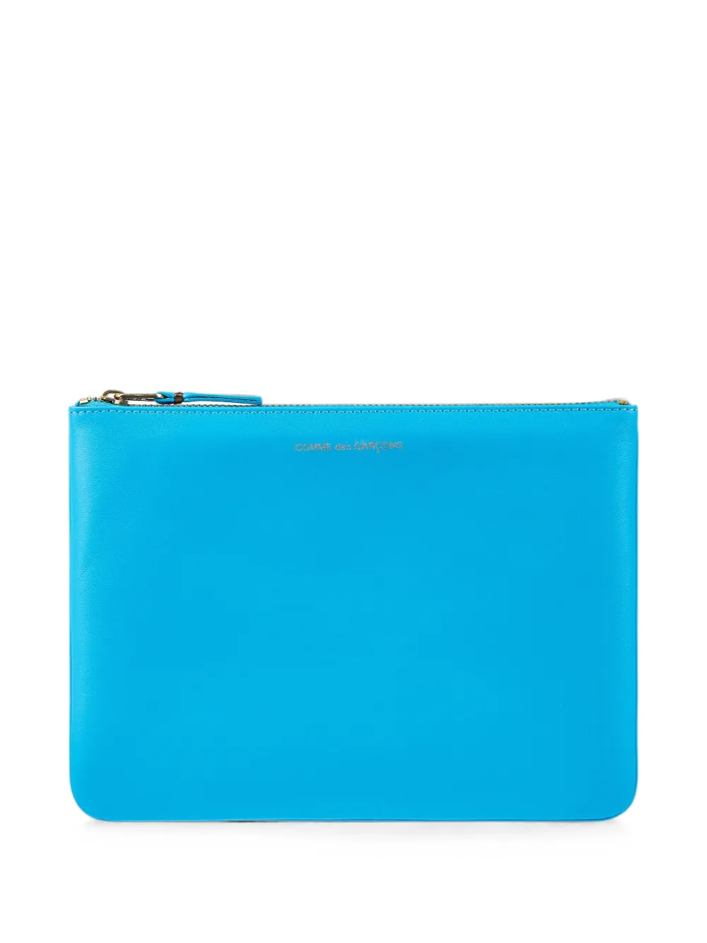 Comme Des Garçons Wallet Portafoglio in pelle con logo - Blu