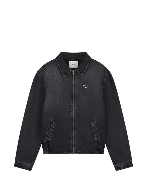 Arte Antwerp logo-embroidered denim jacket