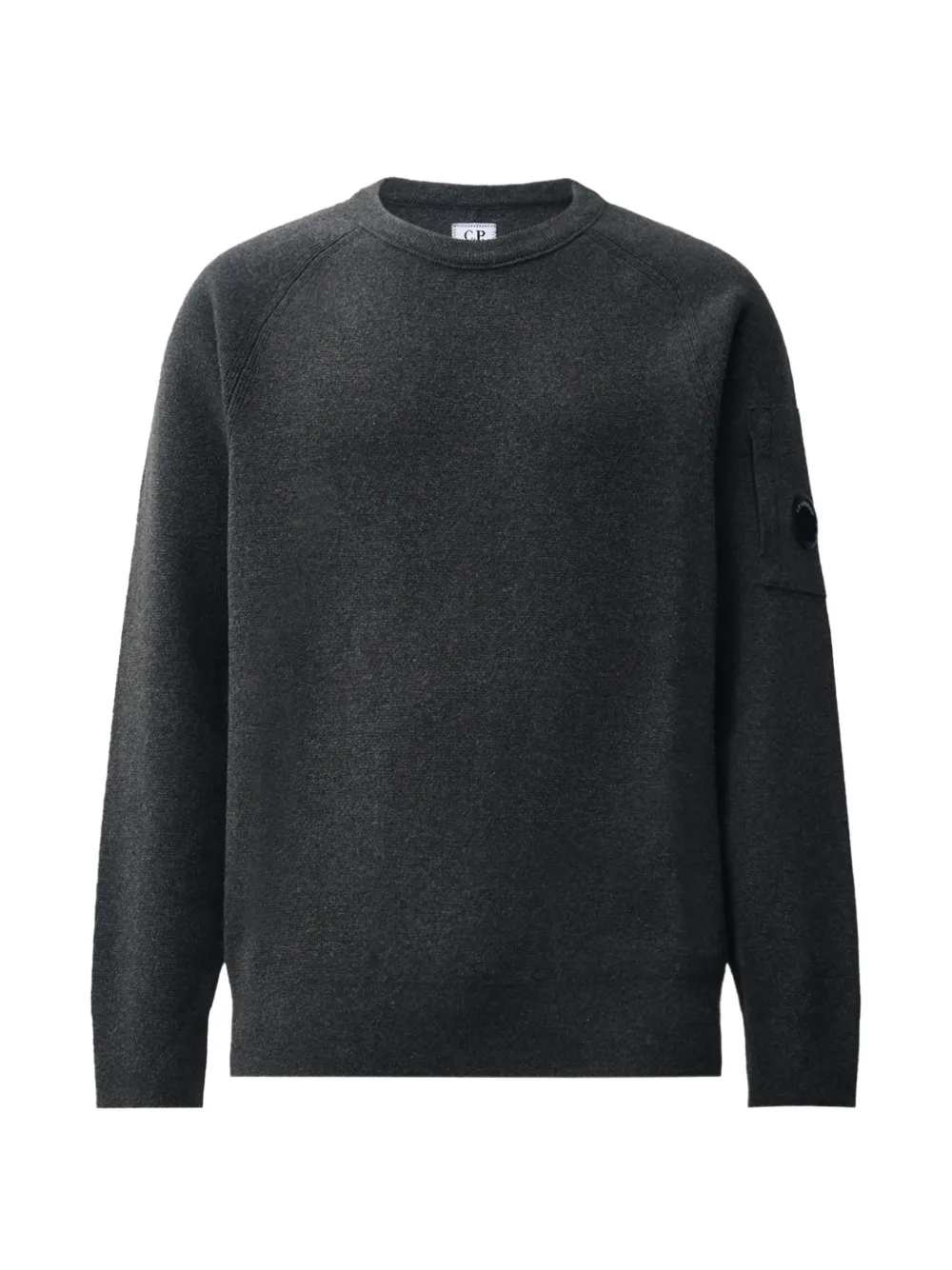 C.P. Company Trui met raglan mouwen en Lens-detail Grijs