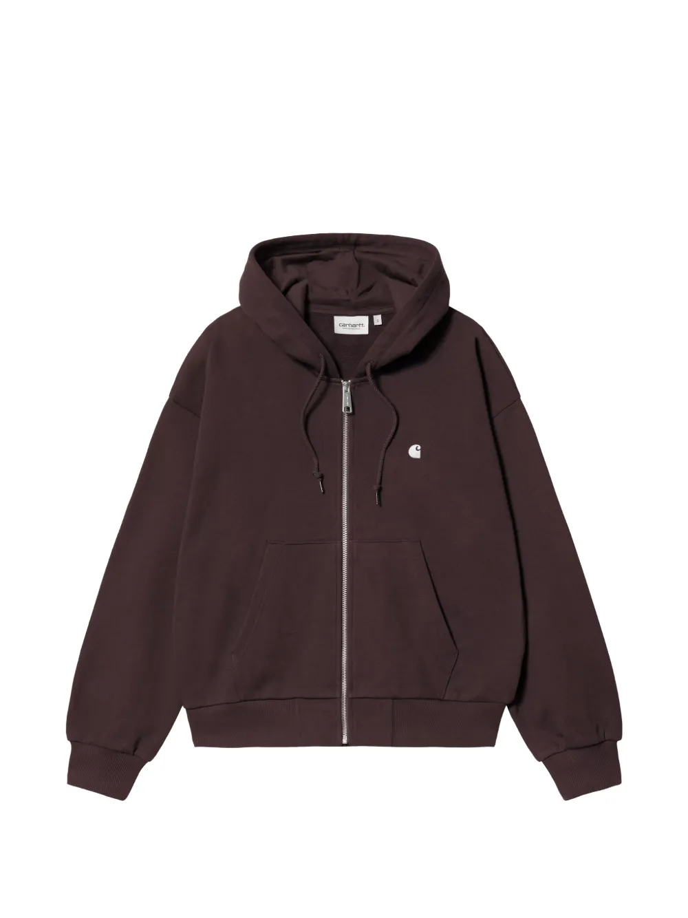 Carhartt WIP Casey logo-embroidered zip-up hoodie - Marrone