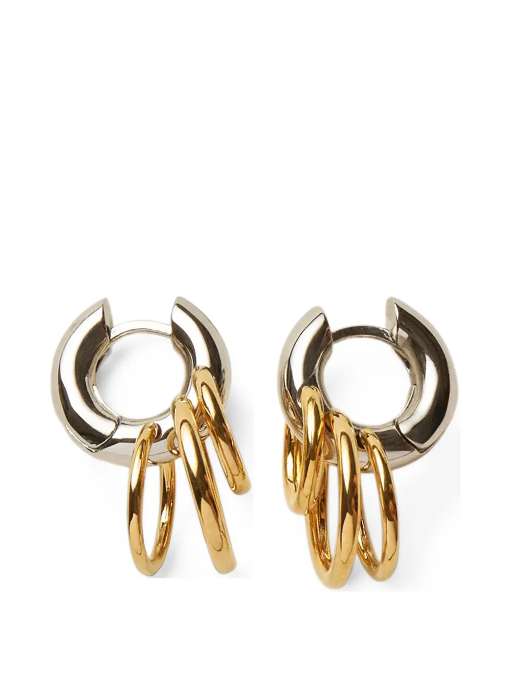 Panconesi Pierced Huggies earrings - Silver
