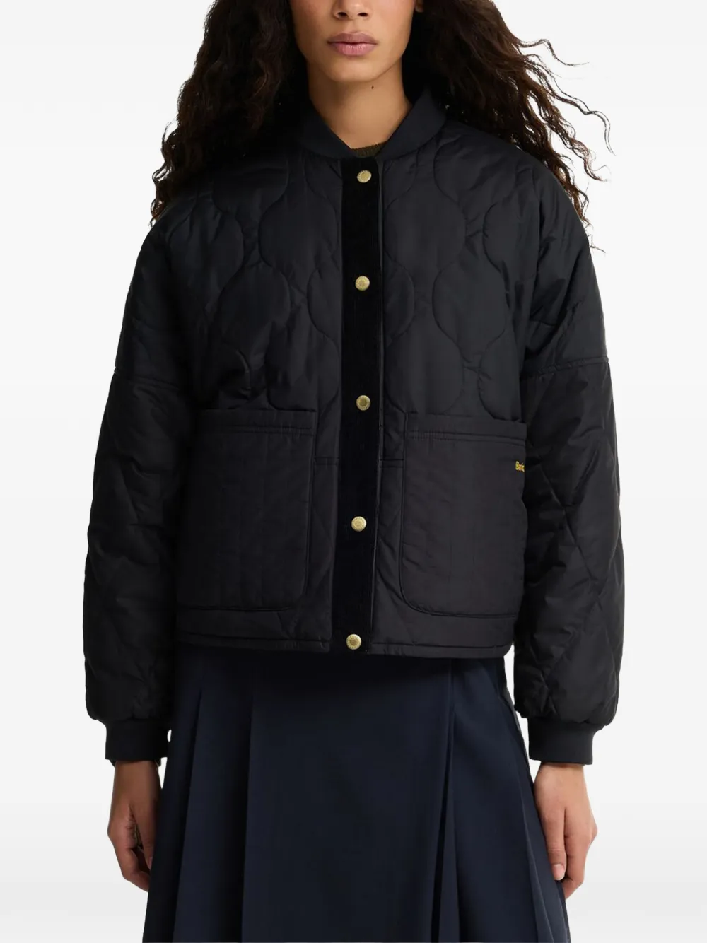 Barbour Gewatteerd omkeerbaar jack Zwart
