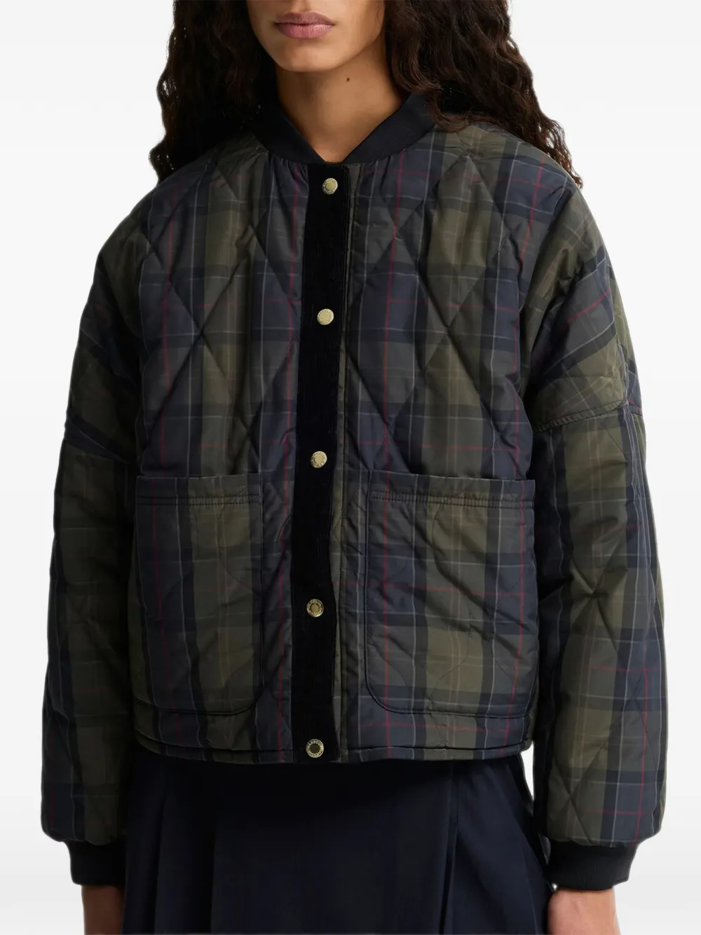 Barbour Gewatteerd omkeerbaar jack Zwart