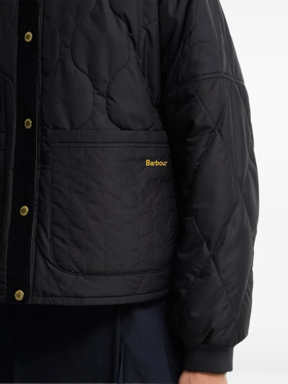 Barbour Gewatteerd omkeerbaar jack Zwart