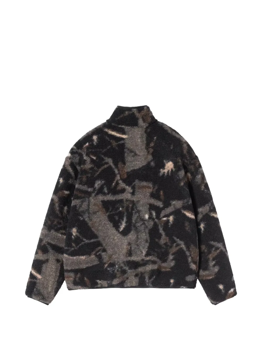 Carhartt WIP Elliot sweater met fleece textuur en grafische print Zwart