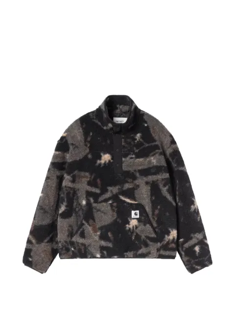 Carhartt WIP sudadera Elliot con textura de tela polar y estampado gráfico