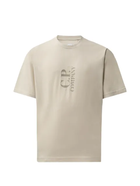 C.P. Company 30/1 jersey short sleeve vertical logo T-shirt