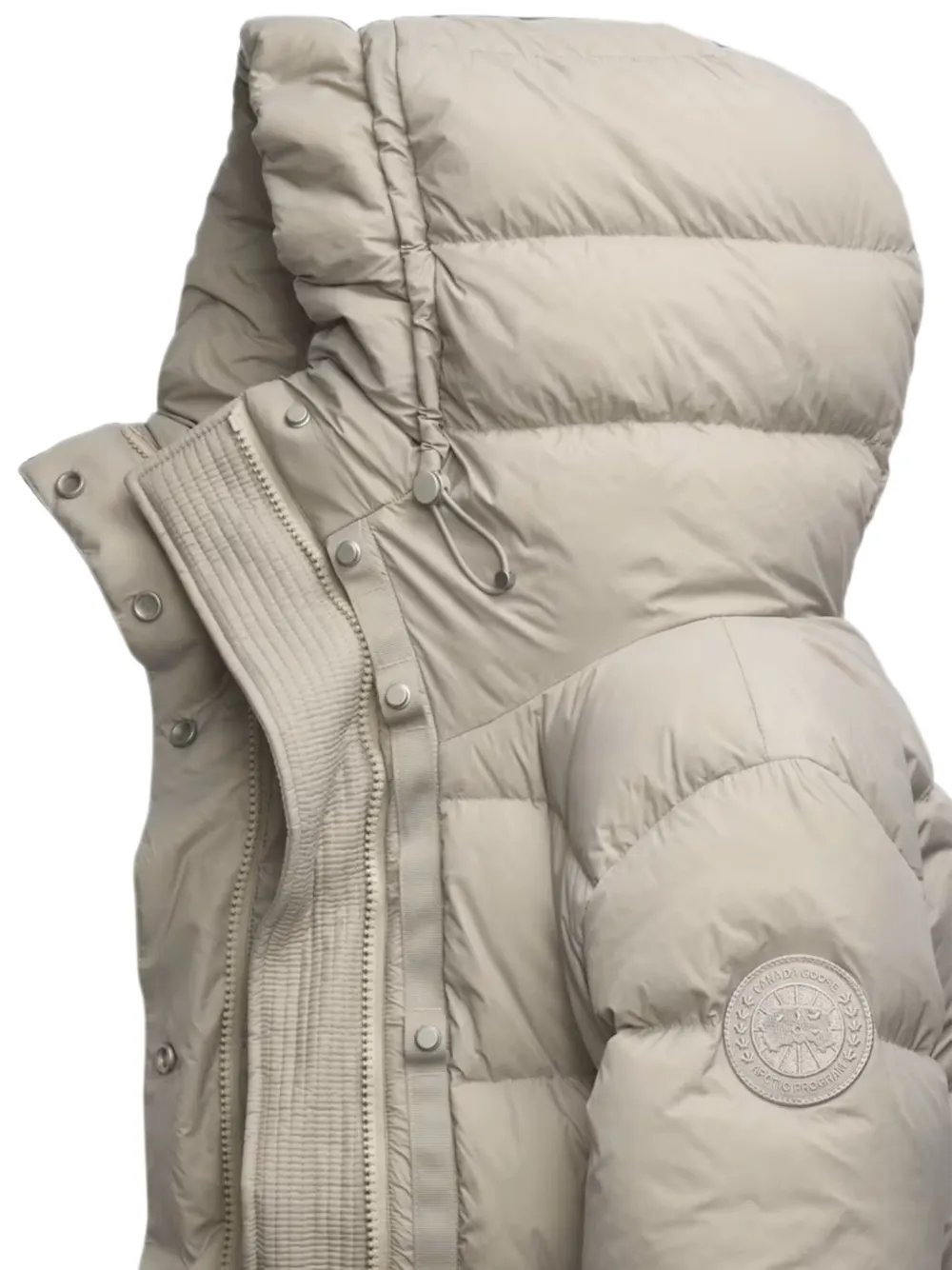 Canada Goose Montgomery jack met capuchon en trekkoordtaille Beige