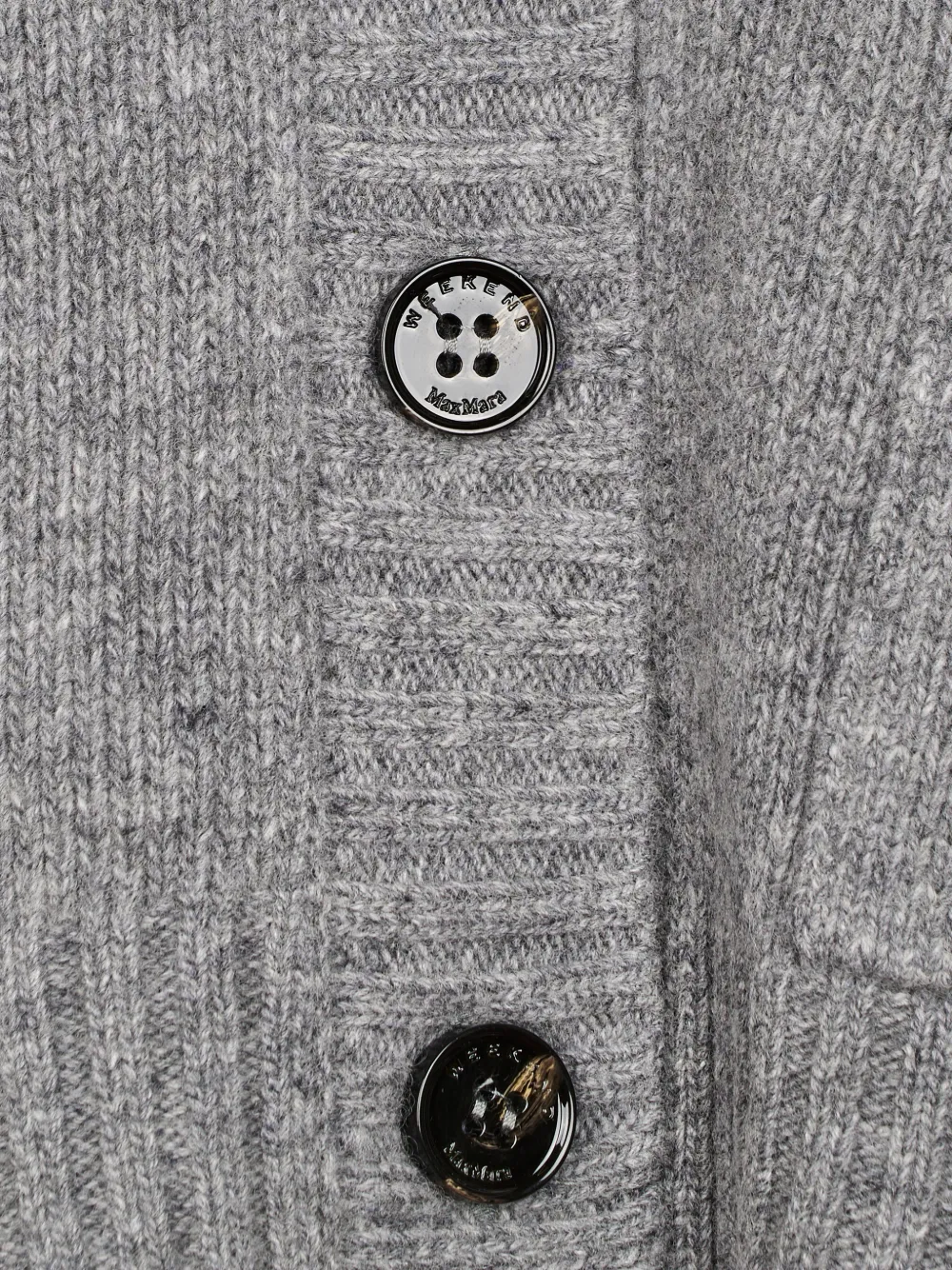 Weekend Max Mara button-up knitted cardigan Grijs