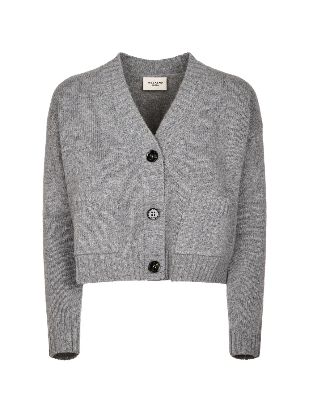 Weekend Max Mara button-up knitted cardigan Grijs