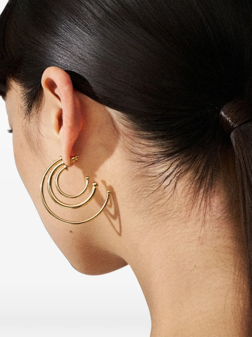 Panconesi triple hoop earrings - Gold