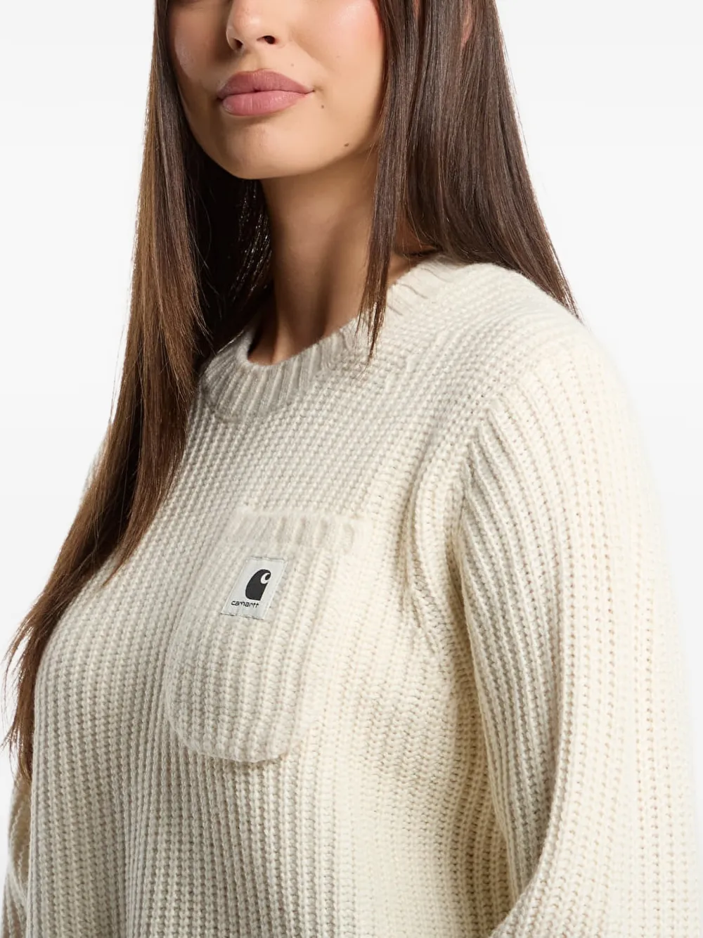 Carhartt WIP Maglione a coste con applicazione - Toni neutri