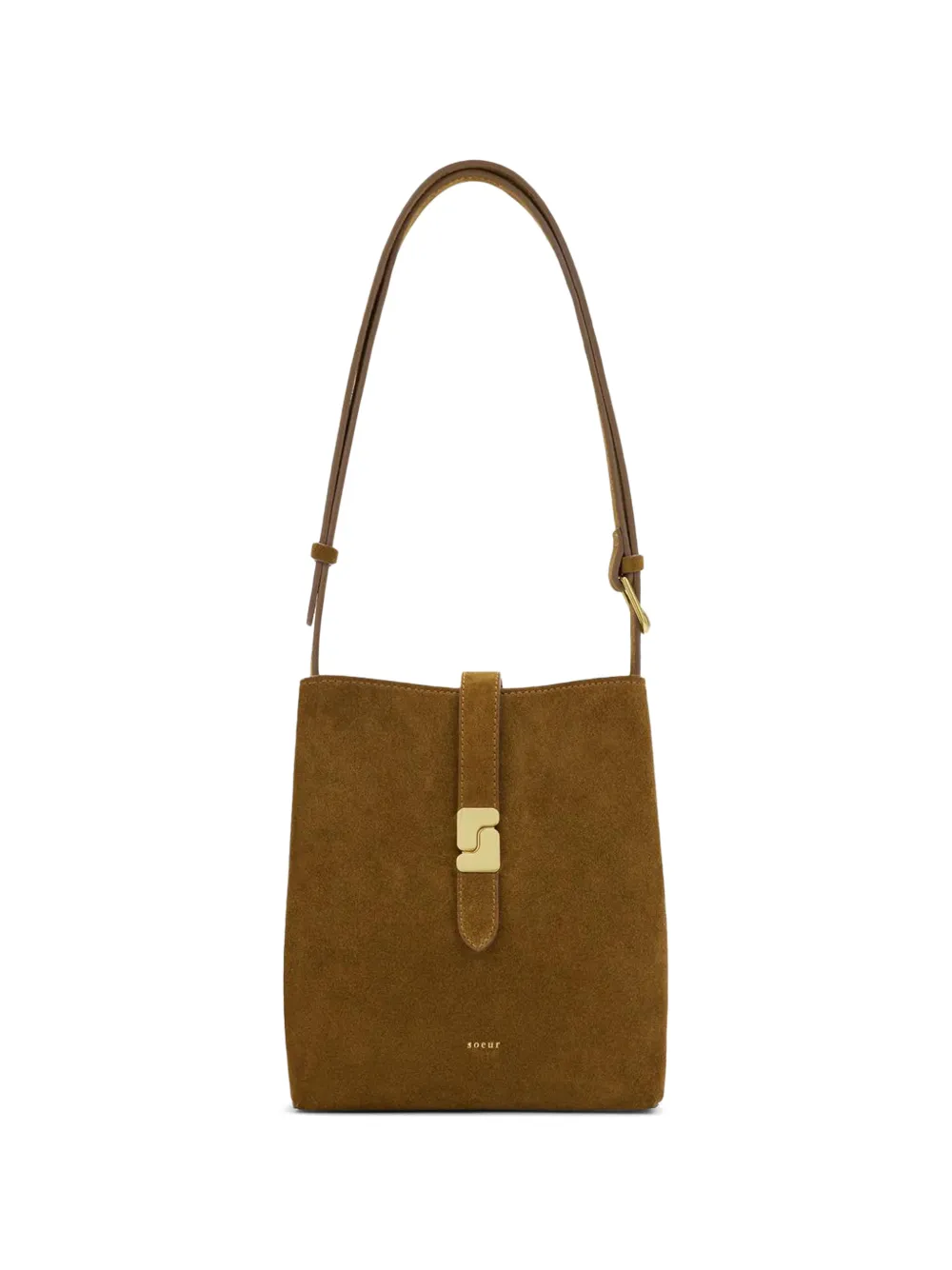 Soeur Small Bello suede shoulder bag - Marrone