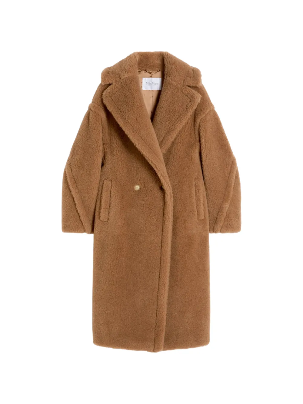 Max Mara Doppelreihiger Teddy-Mantel - Braun