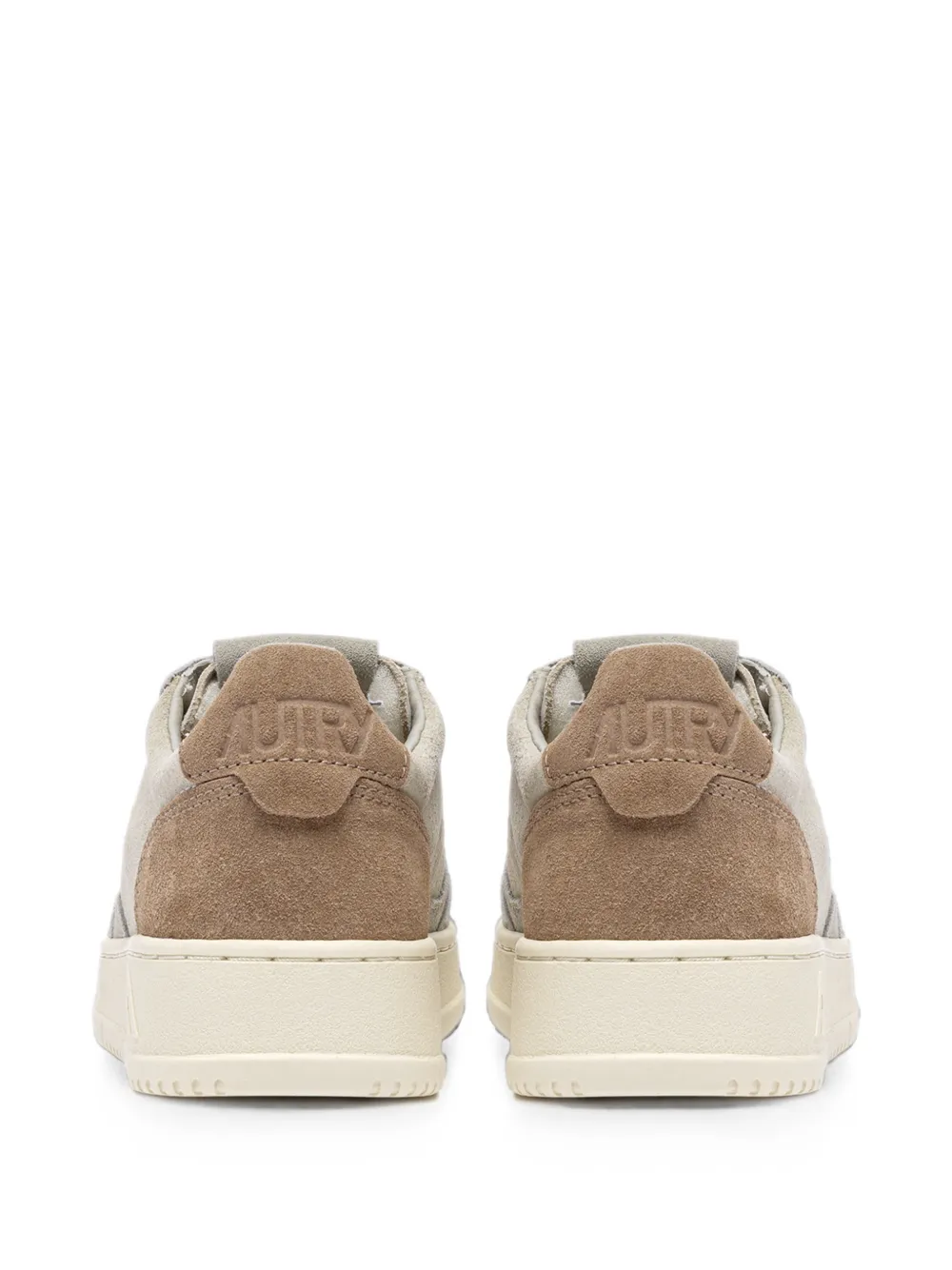 Autry Medalist Low perforated-toe suede sneakers Grijs