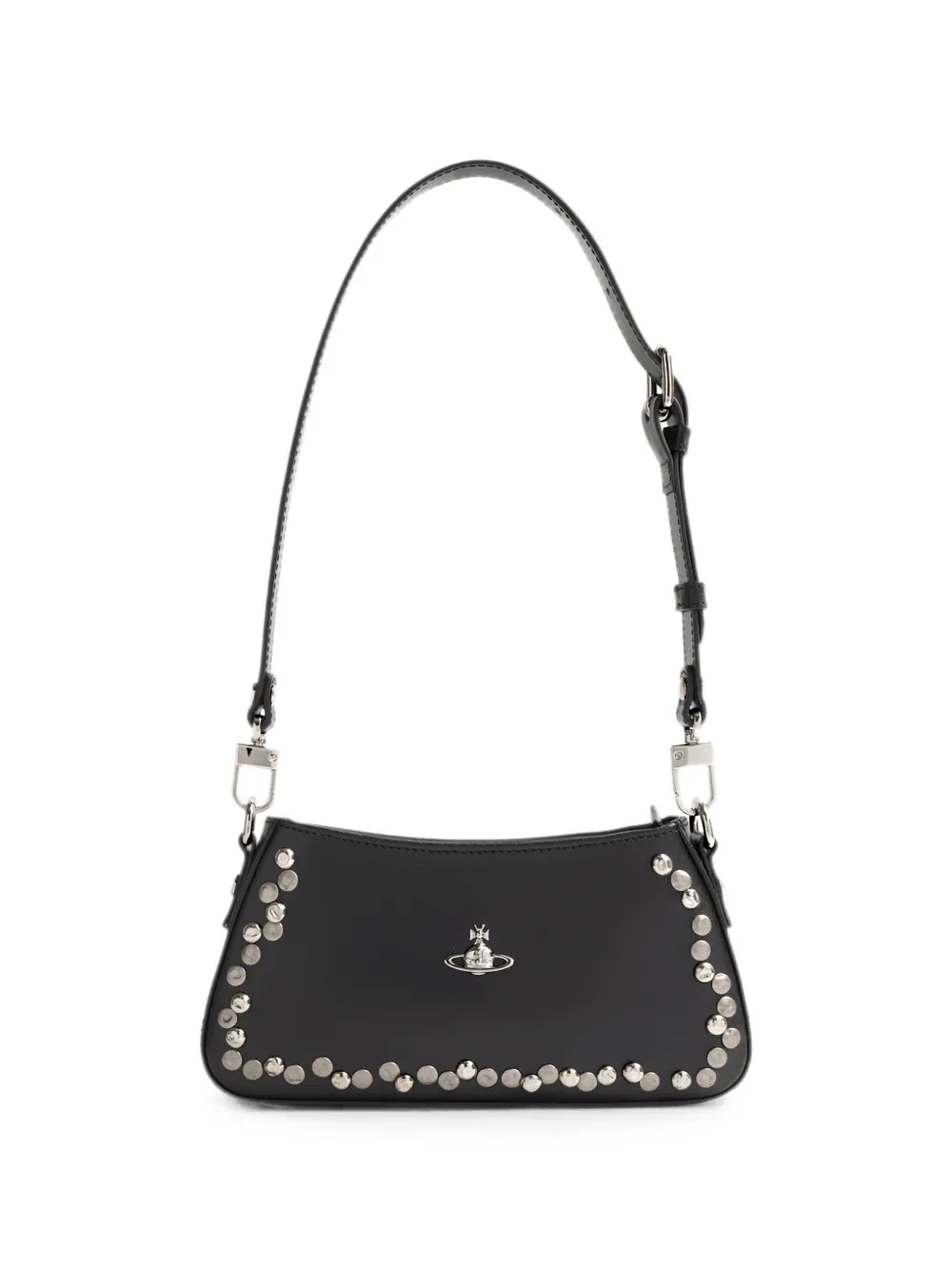 Vivienne Westwood Tasha studded leather shoulder bag - Nero