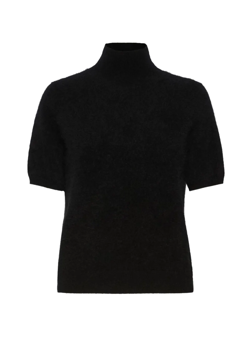 'S Max Mara Buono high-neck short-sleeve wool sweater Zwart