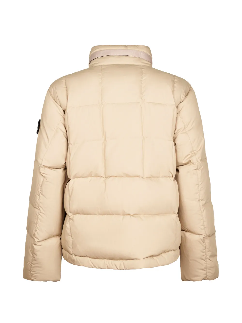 Stone Island Gewatteerd jack met logopatch Beige