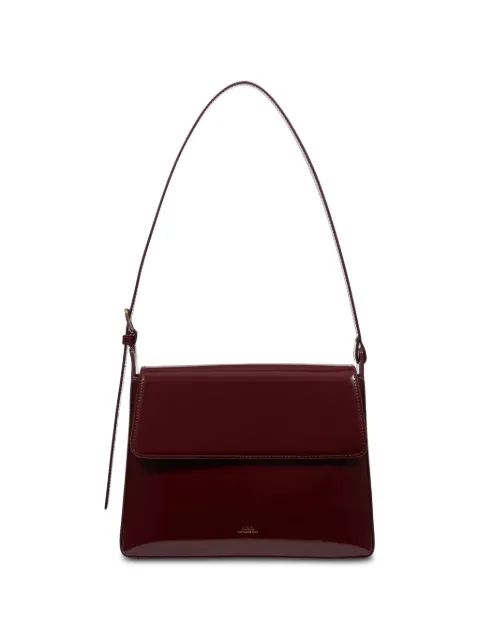 A.P.C. bolso de hombro Virginie de piel pulido