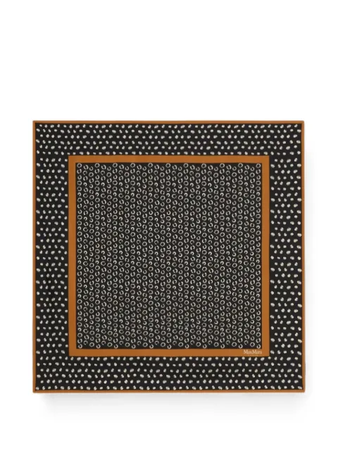 Max Mara mascada Taquila de seda