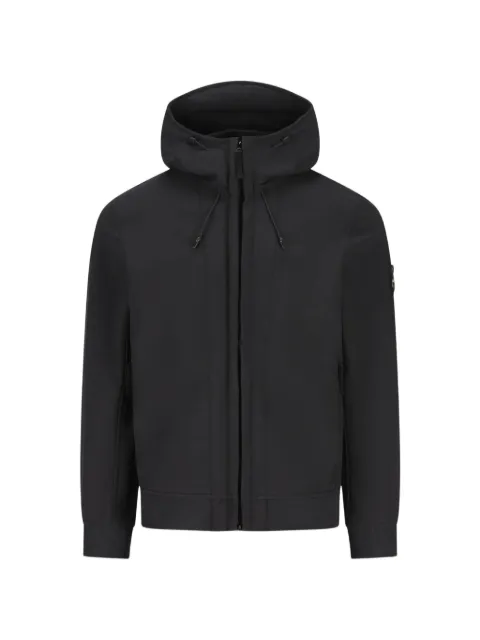 Stone Island chaqueta Q100004 con capucha y membrana resistente al viento y al agua