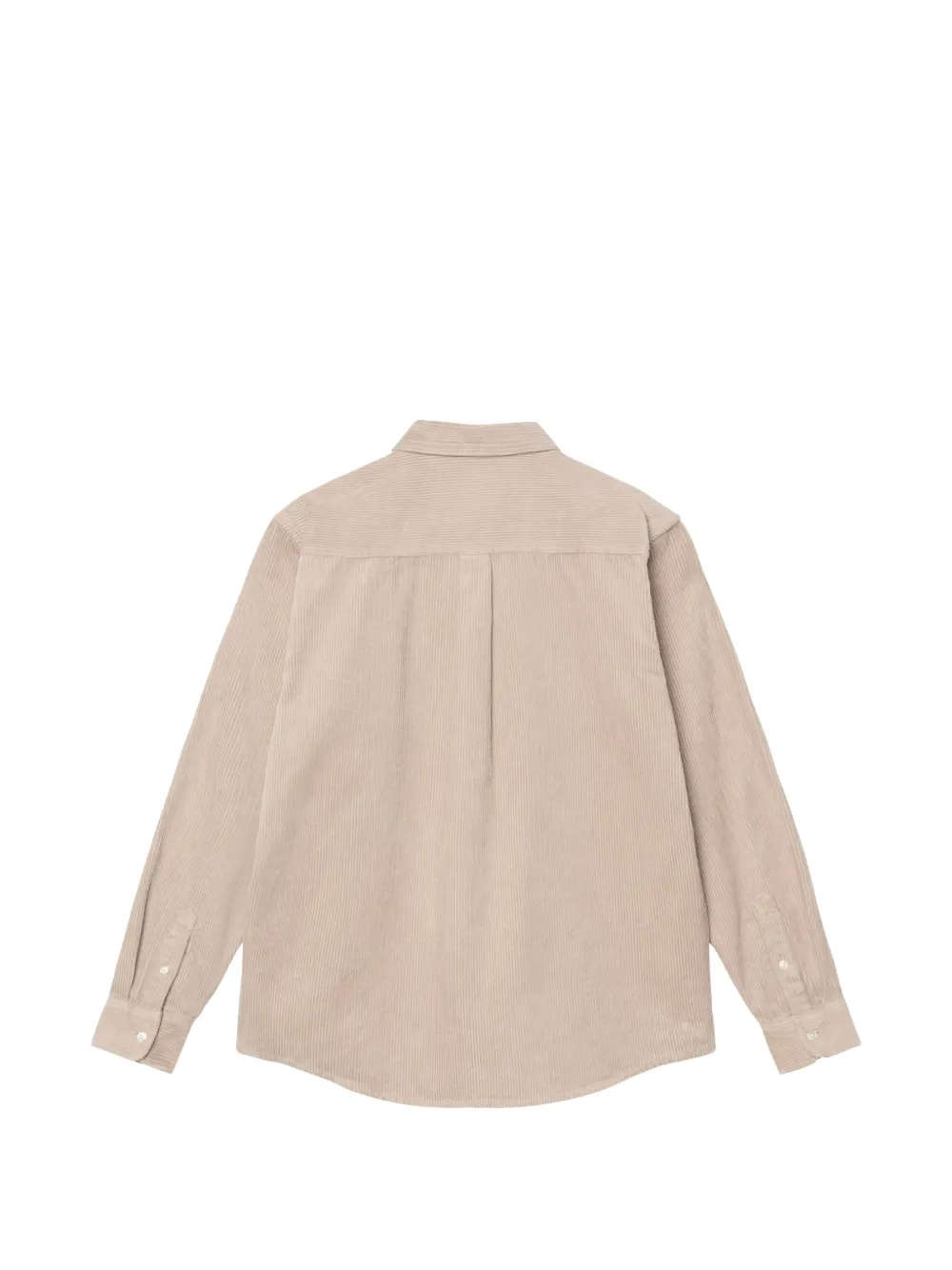 Carhartt WIP L S Madison ribfluwelen button-down overhemd Beige