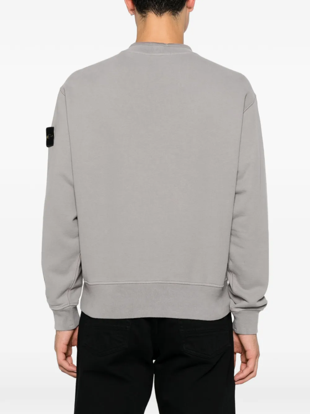 Stone Island Trui met logopatch Grijs