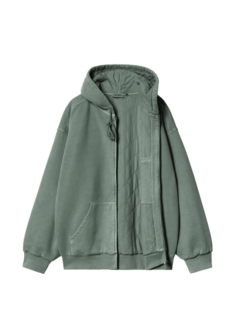 Carhartt WIP Vista jack met logo-patch en rits Groen