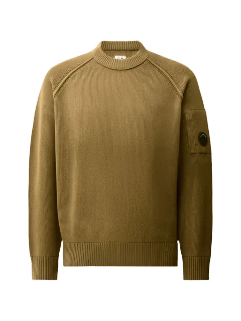 C.P. Company chenille cotton Lens crewneck sweater