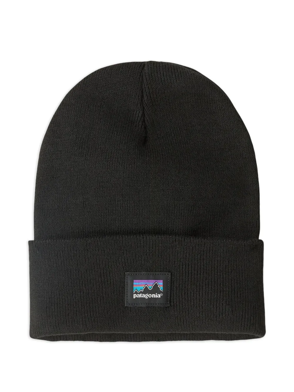 Patagonia Everyday logo-patch knit beanie hat - Nero