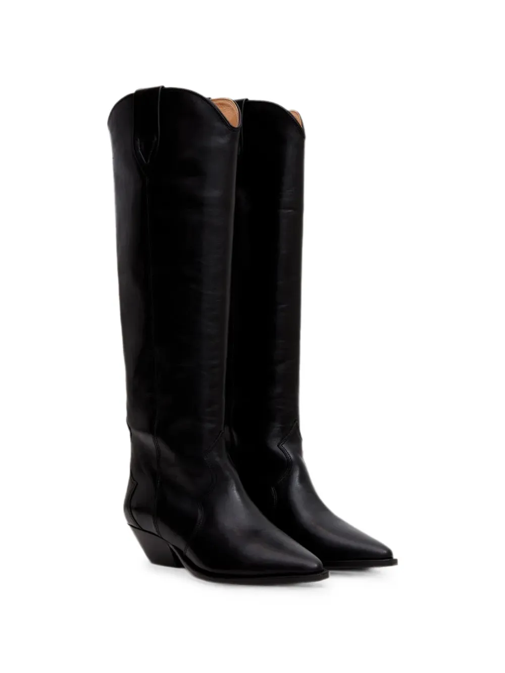 ISABEL MARANT pointed-toe knee-high boots Zwart